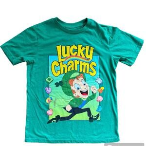 Lucky Charms Green T-shirt Leprechaun St. Patrick’s Day Youth Size L 10/12